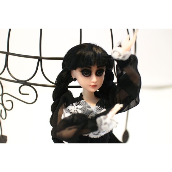 Custom Wednesday Addams Repaint Doll OOAK - Picture 7 of 8